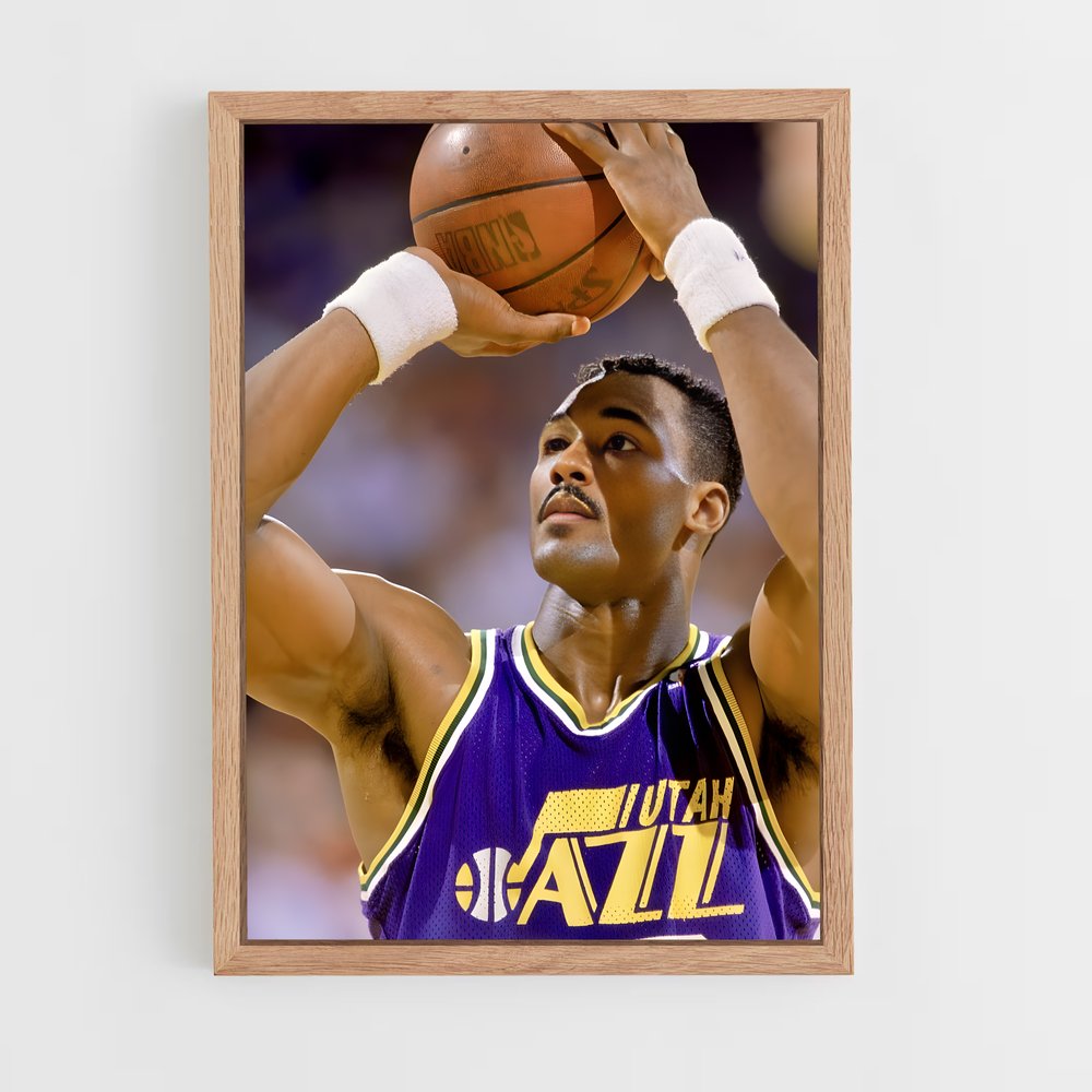 Poster Karl de malone – affiche Basketball (vue 4)